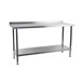 Holmes RVS wandtafel met opstaande rand 700(D)mm
