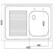 Holmes RVS spoelbak afdruiprek links 1000 mm volledig gemonteerd