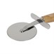Kitchen Craft Italiaans pizzawiel met houthandvat 65mm