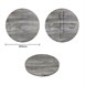 Bolero rond melamine tafelblad essenhout effect voorgeboord 60cm