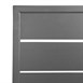 Bolero vierkant aluminium tafelblad donkergrijs 70cm