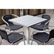 Bolero Aluminium Vierkant Tafelblad Lichtgrijs 700mm