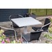 Bolero Aluminium Vierkant Tafelblad Lichtgrijs 700mm