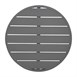 Bolero Aluminium Rond Tafelblad Donkergrijs 580mm