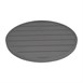 Bolero Aluminium Rond Tafelblad Donkergrijs 580mm
