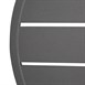Bolero Aluminium Rond Tafelblad Donkergrijs 580mm