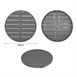 Bolero Aluminium Rond Tafelblad Donkergrijs 580mm