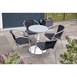 Bolero aluminium tafelblad rond lichtgrijs 580mm