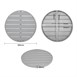 Bolero aluminium tafelblad rond lichtgrijs 580mm