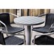 Bolero aluminium tafelblad rond lichtgrijs 580mm