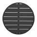 Bolero zwart aluminium tafelblad rond 580mm