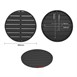 Bolero zwart aluminium tafelblad rond 580mm