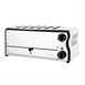 Rowlett Esprit broodrooster 6 sleuven chroom - 2 reserve-elementen en 2 tostihouders