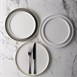 Churchill borden met opstaande rand 26cm wit (6 stuks)