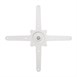 Bolero gietijzeren ronde tafelvoet wit 548(B)x728(H)mm
