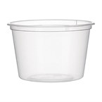 Fiesta recyclebare plastic magnetronbestendige delicatessenpotten 100 ml / 3,5 oz (100 stuks)