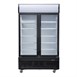 Polar G-Serie Rechtopstaande Scharnierdeur Display Koeling met Lichtbak 950Ltr Zwart