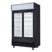 Polar G-Series Rechtopstaande Schuifdeur Displaykoeling met Lichtbak 950Ltr Zwart