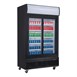 Polar G-Series Rechtopstaande Schuifdeur Displaykoeling met Lichtbak 950Ltr Zwart