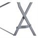 Bolero Pavement Style klaptafel grijs 1100 mm x 700 mm