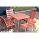 Bolero Terracotta vierkante stalen lattentafel - 700 mm