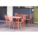 Bolero Terracotta vierkante stalen lattentafel - 700 mm