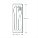 Vegware composteerbare papieren bestekset 4in1 (doos van 250)