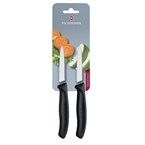 Victorinox Puntig Schilmesje 8cm Zwart (Pak van 2)