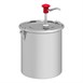 Gastro-M Drukknop dispenser met RVS bak en deksel