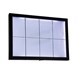 Securit zwart hamerslag staal wit 8xA4 informatiedisplay (excl. paal en voet)