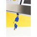 Securit RVS Gekleurde LED's 4xA4 informatiedisplay (excl paal en voet)