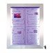 Securit RVS Gekleurde LED's 4xA4 informatiedisplay (excl paal en voet)