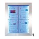 Securit RVS Gekleurde LED's 4xA4 informatiedisplay (excl paal en voet)