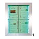 Securit RVS Gekleurde LED's 4xA4 informatiedisplay (excl paal en voet)