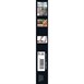 Securit Rookpaal en onderstel Zwart RVS - 100cm
