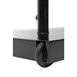 Securit Teak zwart gecoat LED's informatie 8xA4 display met mast en voet