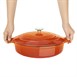 Vogue Oranje ronde braadpan 3.5Ltr