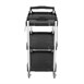 Vogue 3-Laags Opvouwbare Trolley Zwart Klein