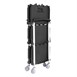 Vogue 3-Laags Opvouwbare Trolley Zwart Klein