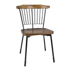 Bolero Scandi Bijzetstoelen Zwart (Pak Van 2)