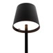 Securit Zwarte Dimbare Led Tafellamp Feline Incl Magnetische Oplaadkabel