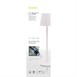 Securit Witte Dimbare Led Tafellamp Feline Incl Magnetische Oplaadkabel