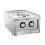 Buffalo 600-Serie Elektrische Kookplaat Met 2 Kookzones