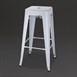 Bolero Bistro Hoge Krukken Van Staal, Wit (4 Stuks)