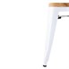 Bolero Bistro Lage Krukken Met Houten Zitkussen Wit (4 Stuks)