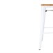 Bolero Bistro Hoge Krukken Met Houten Zitkussen Wit (4 Stuks)
