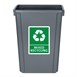 Jantex Smalle Afvalbak Grijs 60Ltr