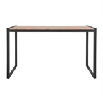 Bolero Industriële Bartafel Van Staal En Acacia, 1800x900mm