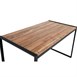 Bolero Industriële Bartafel Van Staal En Acacia, 1800x900mm