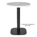 Bolero Rond Tafelblad Van Glasvezel, Grijs Steeneffect, 580mm